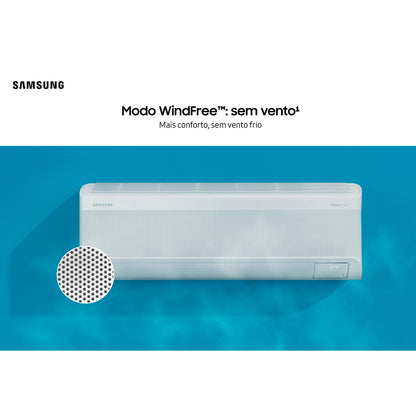 Ar Condicionado Split Hi-Wall Inverter Wi-Fi Samsung WindFree AI 12.000 Btu/h Frio 220V | AR12DYFAAWKNAZ