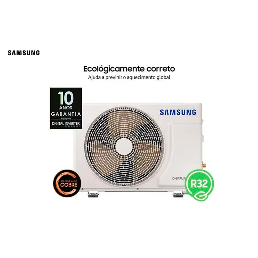 Ar Condicionado Split Hi-Wall Inverter Wi-Fi Samsung WindFree AI 12.000 Btu/h Frio 220V | AR12DYFAAWKNAZ