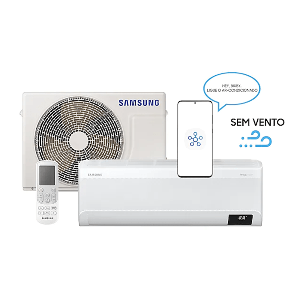 Ar Condicionado Split Hi Wall Samsung WindFree Connect Inverter 9.000 BTU/h Frio 220v