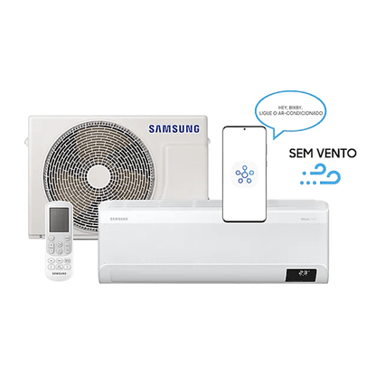 Ar Condicionado Split Hi Wall Samsung WindFree Connect Inverter 9.000 BTU/h Quente/Frio 220v