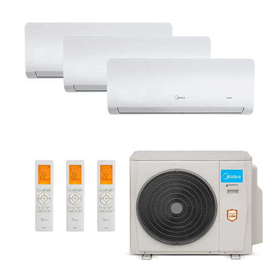 Ar Condicionado Multi-Split Midea Inverter 36.000 BTU (3x 12.000) Quente/Frio 220v