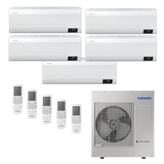 Ar Condicionado Multi-Split Samsung WindFree Inverter 34.000 BTU (3x 9.000 e 2x 12.000) Quente/Frio 220v