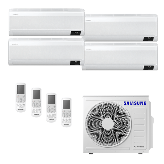 Ar Condicionado Multi-Split Samsung WindFree Inverter 28.000 BTU (3x 9.000 e 1x 12.000) Quente/Frio 220v