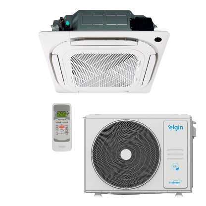 Ar Condicionado Cassete Eco Inverter Elgin 18.000 Btu/h Quente/Frio 220V R-32 | KVQC18C2NACA