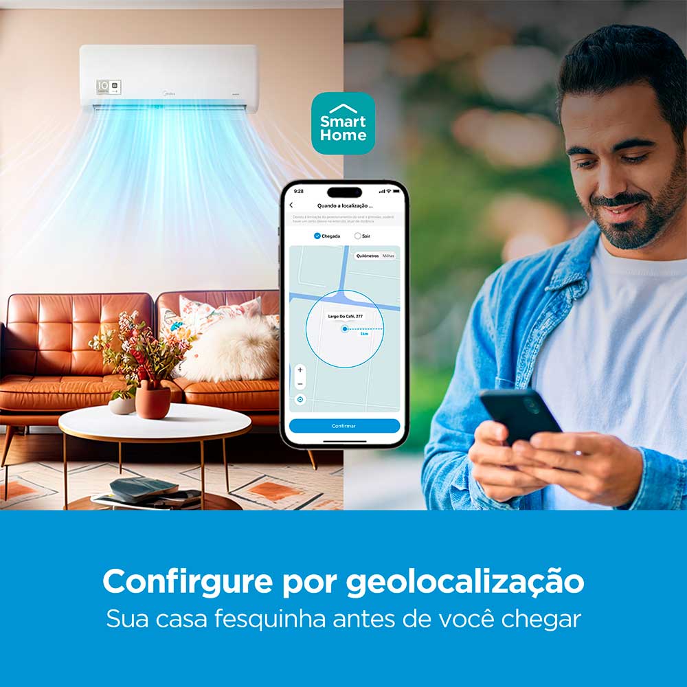 Ar Condicionado Split Hi Wall Inverter Midea Xtreme Save Connect 12.000 BTU/h Frio 220v