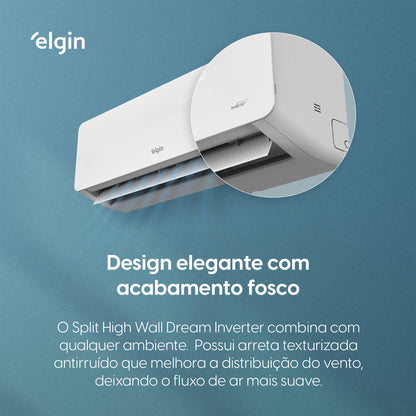 Ar Condicionado Split Hi-Wall Elgin Eco Dream Inverter Wi-Fi 36.000 BTU/h Quente/Frio R-32 Frio 220V | HIQC36C2WACA
