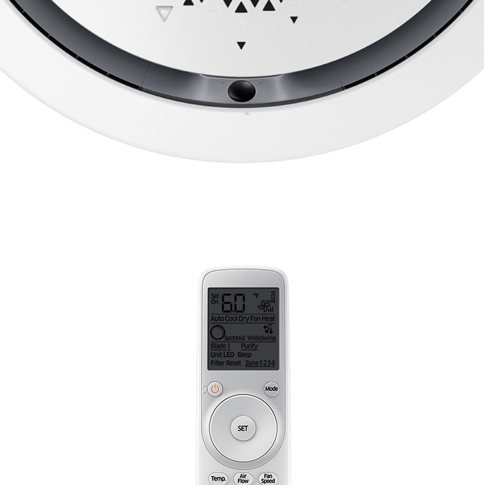 Ar Condicionado Cassete 360 Inverter Samsung WindFree 47.000 BTU/h Quente/Frio 220v Wi-Fi